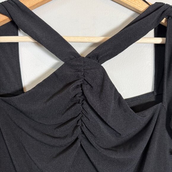 ASTR The Label Long Sleeve Cut Out Bodycon Midi Dress Women's Medium Black NWT - Picture 9 of 16